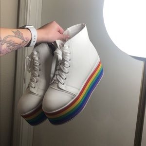 Dolls Kill Rainbow Platforms
